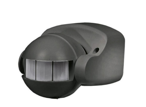 Czujnik ruchu LX39 Premium 180 stopni IP44 PIR Czarny Czujnik ruchu LX39 Premium 180 stopni IP44 PIR Czarny