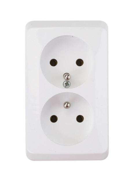 Gniazdo podwójne PRIMA 16A IP20 białe z/u GWN-230P Gniazdo podwójne PRIMA 16A IP20 białe z/u GWN-230P