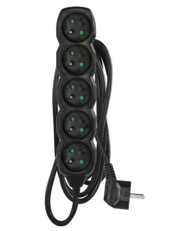 PC0512 - PRZEDŁUŻACZ 5G 2M CZARNY EMOS