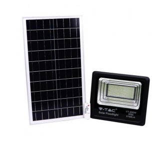 Projektor LED solarny V-TAC 40W czarny IP65 VT-200W 4000k 3100lm