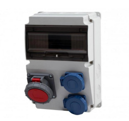 Rozdzielnica hermetyczna Lago IP65 10 modułów 32/5 2x230V