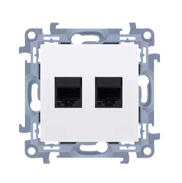 SIMON10 Gniazdo RJ45 komputerowe podwójne SIMON10 Gniazdo RJ45 komputerowe podwójne