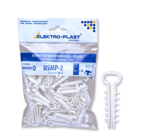 Uchwyt szybkiego montażu płaski USMP-2 16.1 /100szt./ Uchwyt szybkiego montażu płaski USMP-2 16.1 /100szt./