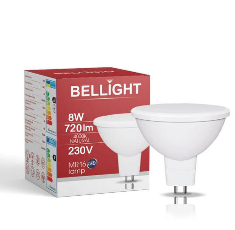 Żarówka MR16 JCDR G5,3 8W 230V NEUTRALNA Żarówka MR16 JCDR G5,3 8W 230V NEUTRALNA
