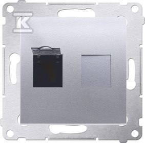 GN.KOMP.RJ45 KAT6 PRZES.SREB.MAT SIMON54 GN.KOMP.RJ45 KAT6 PRZES.SREB.MAT SIMON54