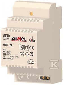 TRM-24 TRANSF.230/24V AC 15VA TRM-24 TRANSF.230/24V AC 15VA