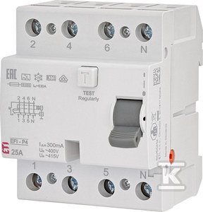 EFI6-P4 40/0,03A,AC-WYŁ.RÓŻNICOWOPRĄ EFI6-P4 40/0,03A,AC-WYŁ.RÓŻNICOWOPRĄ