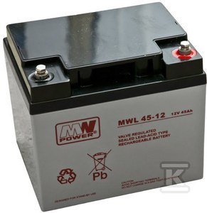 AKUMULATOR AGM 12V/45AH/10-12LAT AKUMULATOR AGM 12V/45AH/10-12LAT