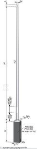 SŁUP NT S-60PC STOŻEK/ŚCIANKA 3MM SŁUP NT S-60PC STOŻEK/ŚCIANKA 3MM