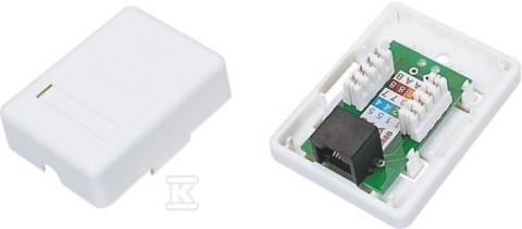 GNIAZDO NATYNKOWE UTP KAT.5E 1XRJ45 GNIAZDO NATYNKOWE UTP KAT.5E 1XRJ45