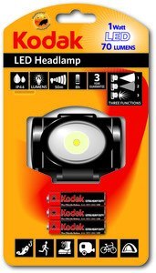 LATARKA CZOŁOWA LED 1W 70LM +3X AAA