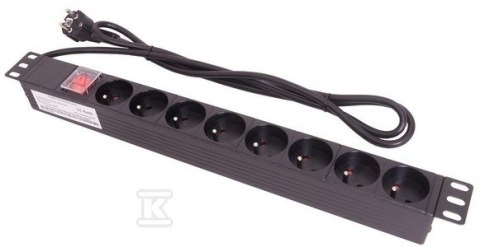 LISTWA ZASILAJĄCA 8X230V, Z WYŁĄCZNIK LISTWA ZASILAJĄCA 8X230V, Z WYŁĄCZNIK