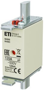 NH000 gG 125A/500V WKŁADKA TOPIKOWA