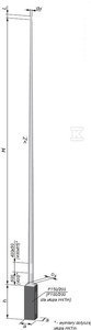 SŁUP NT S-60P 6-KĄT/ŚCIANKA 3MM SŁUP NT S-60P 6-KĄT/ŚCIANKA 3MM
