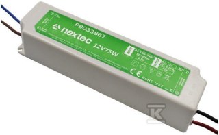 ZASILACZ LED IP67 / 12V / 6,25A / 75W