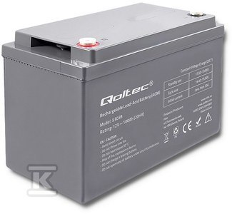 AKUMULATOR AGM 12V 100AH MAX. 1200 AKUMULATOR AGM 12V 100AH MAX. 1200