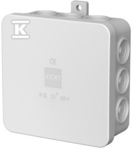 E12 PUSZ.N/T 85X85X39 12 MEMB.SZARY IP55