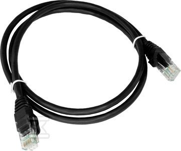 PATCH-CORD U/UTP KAT.6 PVC 1.0M CZARNY A PATCH-CORD U/UTP KAT.6 PVC 1.0M CZARNY A