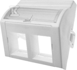 ADAPTER 45X45 2XRJ45 (WYPUKŁY KĄTOWY) ADAPTER 45X45 2XRJ45 (WYPUKŁY KĄTOWY)