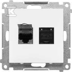 GN.2-KR.KOM.RJ45 K.6 P.BIAŁY MAT SIMON5 GN.2-KR.KOM.RJ45 K.6 P.BIAŁY MAT SIMON5