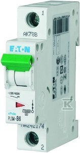 PLSM-B6-MW WYŁĄCZNIK NADPRĄDOWY 1-BIE PLSM-B6-MW WYŁĄCZNIK NADPRĄDOWY 1-BIE