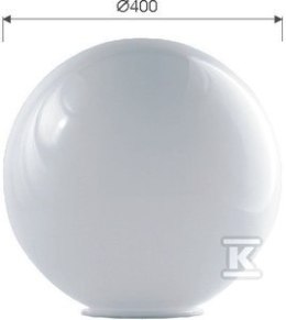 KLOSZ 400K-180PMMA BIAŁA KULA