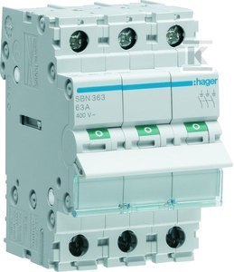 MOD.ROZŁĄCZ.IZOL.3P 63A 400VAC MOD.ROZŁĄCZ.IZOL.3P 63A 400VAC