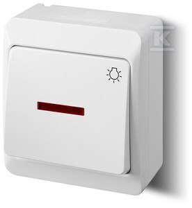 ŁĄCZ.ŚWIATŁO PODŚ.N/T IP44 BIAŁY H