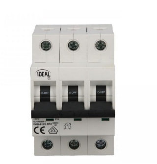 Wyłącznik nadprądowy 3P B16A KMB6-B16/3 23149 IDEAL