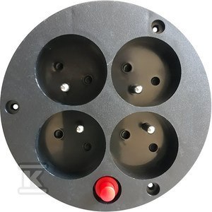 GDPN-GN.PRZEDŁUŻACZA 4X220V+TERMIK NOW