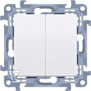 ŁĄCZNIK ŚWIECZ.PODŚW.IP44 BIAŁY SIM