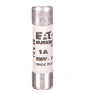 Wkładka cylindryczna 10x38 1A gg 50V AC