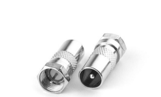 Wtyk antenowy TV gniazdo F igła LB0201 LIBOX