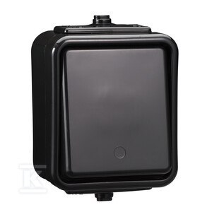 ŁĄCZNIK 1-BIEG. IP44 CEDAR CZARNY