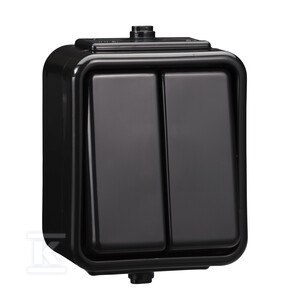 ŁĄCZNIK ŚWIECZNIKOWY IP44 CEDAR CZARN