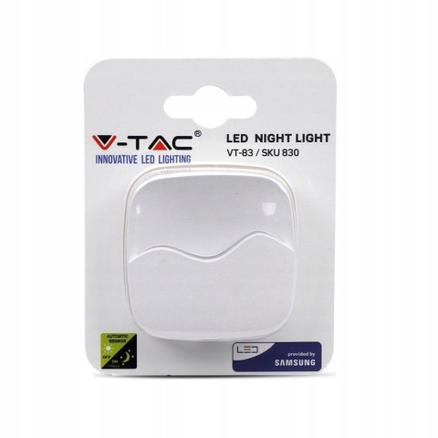 Lampka nocna do gniazdka LED V-TAC VT-83/SKU 831