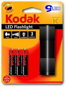 LATARKA 9LED+3XLR3 CZARNA