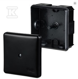 PUSZ.N/T 6-WYLOT.WKŁ.IP55 5X2.5 CZARNA PUSZ.N/T 6-WYLOT.WKŁ.IP55 5X2.5 CZARNA