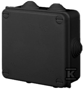 PUSZ.N/T PK-4 134X134X64 B/W.IP55 CZARNY PUSZ.N/T PK-4 134X134X64 B/W.IP55 CZARNY