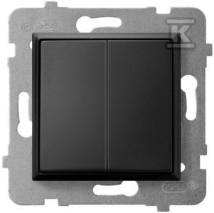 ŁĄCZ.2-KR.ŚWIECZNIK. CZARNY MAT ARIA