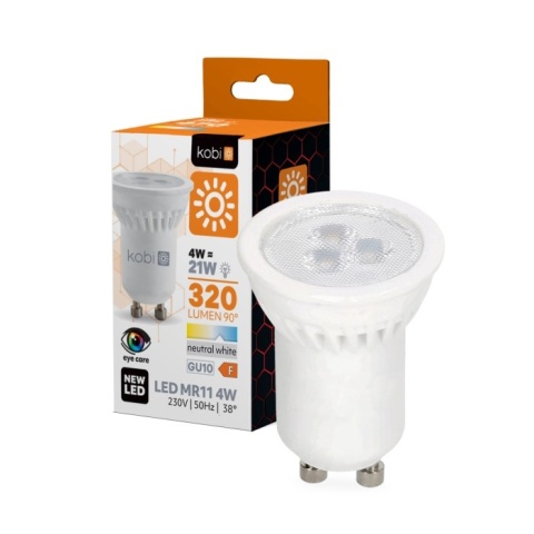 Żarówka LED Gu10 MR11 4W 4000K Kobi