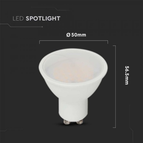 Żarówka LED V-TAC SAMSUNG CHIP GU10 10W 110st VT-271 3000k 1000lm 5lat gwarancji