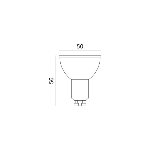 Żarówka led GU10 1W 4000k