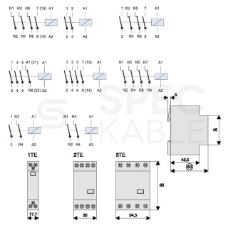 Stycznik modułowy 40A 4Z 0R 230V EATON