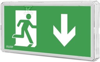 OPR.EXIT IP65 LED 1W 1H 2-ZAD.AT