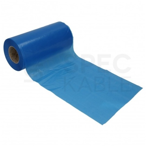 Folia ostrzegawcza niebieska 20cm 100m