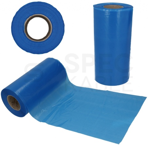 Folia ostrzegawcza niebieska 20cm 100m