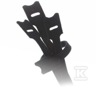 OPASKA RZEPOWA CZARNA 200X13 /OP=5SZT/