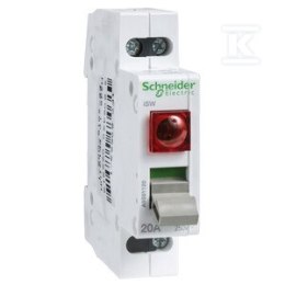 ISW 1P 20A 250VAC-ROZŁ.IZOL.Z LAMP.CZER