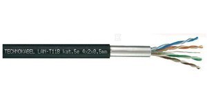 LAN T-11B 4X2X0,5 KAT.5E ŻEL LAN T-11B 4X2X0,5 KAT.5E ŻEL